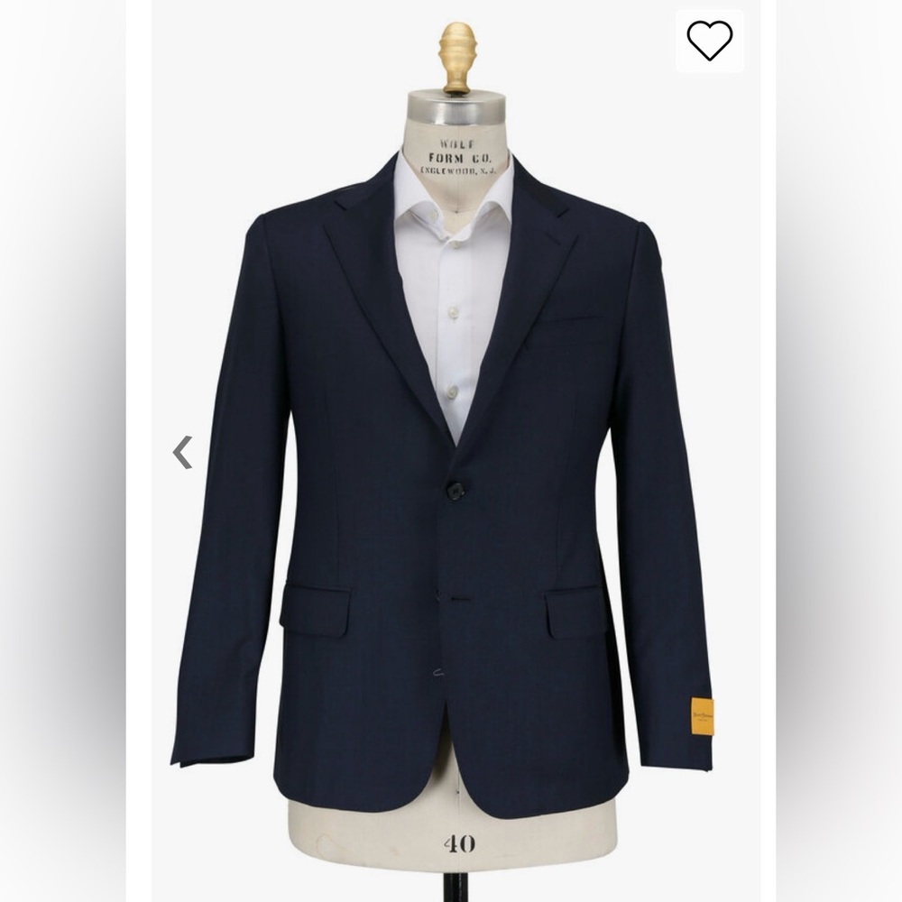 NWT HICKEY FREEMAN Milburn Solid Black Worsted Wool Blazer Size 50